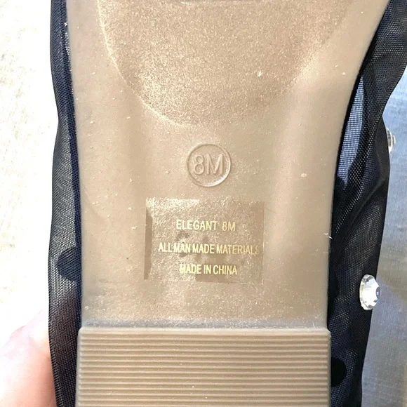 Cushionaire Elegant Mesh Rhinestone Ballet Flats - Picture 6 of 11